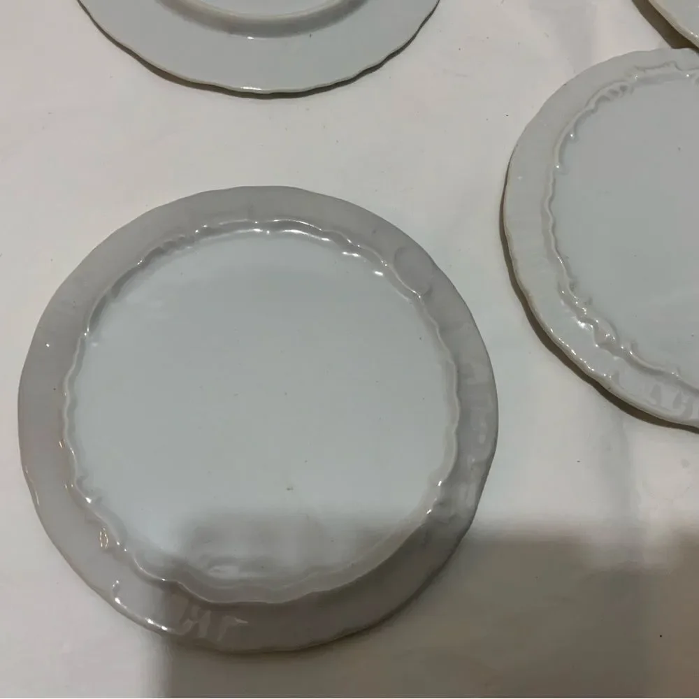 Vintage Rynnes China Japanese Plate Set of 5 Desserts Appetizers G15